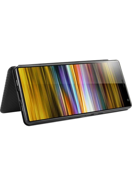 Kart Tutucu Kickstand Tam Koruma Kartı ile Sony Xperia 10 Için Kılıf (Yurt Dışından)