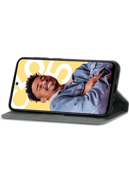 Realme C55 Için Kılıf Deri Çanta Kordon Cüzdan Basit Iş Fermuar (Yurt Dışından) modelleri
