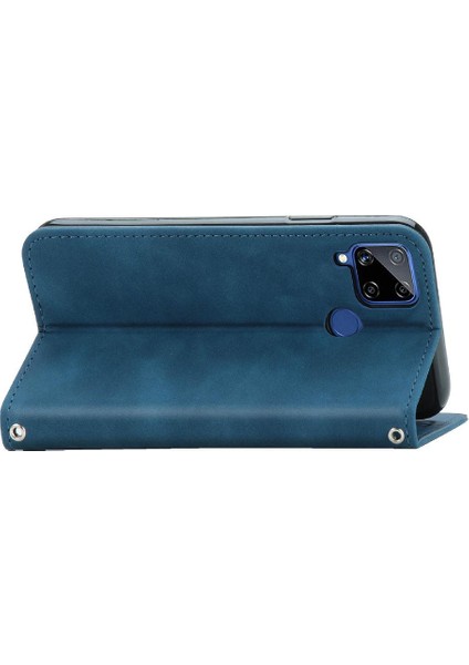 Realme C15 Kordon Basit Iş Fermuar Deri Çanta Cüzdan (Yurt Dışından) modelleri