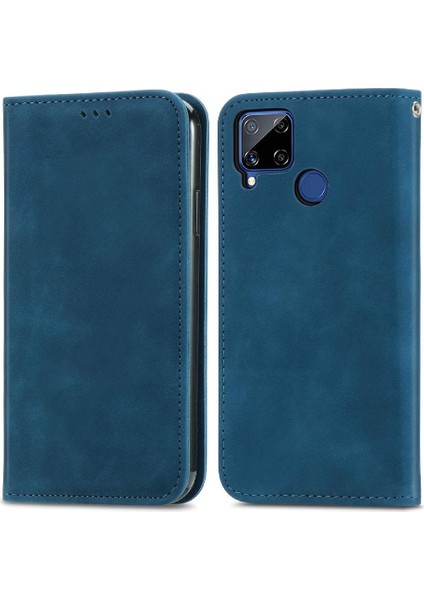 Realme C15 Kordon Basit Iş Fermuar Deri Çanta Cüzdan (Yurt Dışından) indirimleri
