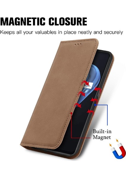 Realme 9i Cüzdan Kordon Basit Iş Fermuar Deri Kılıf (Yurt Dışından) fırsatları