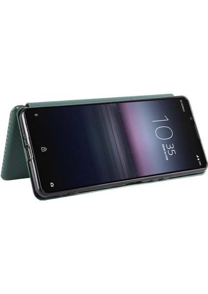 Kart Tutucu Kickstand ile Sony Xperia 1 Ii Tam Koruma Için Kılıf (Yurt Dışından)