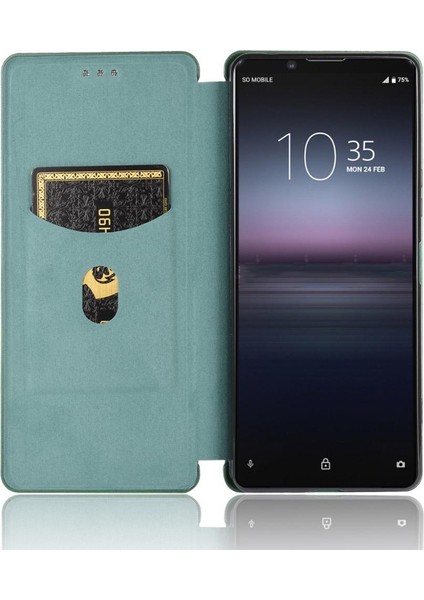 Kart Tutucu Kickstand ile Sony Xperia 1 Ii Tam Koruma Için Kılıf (Yurt Dışından)