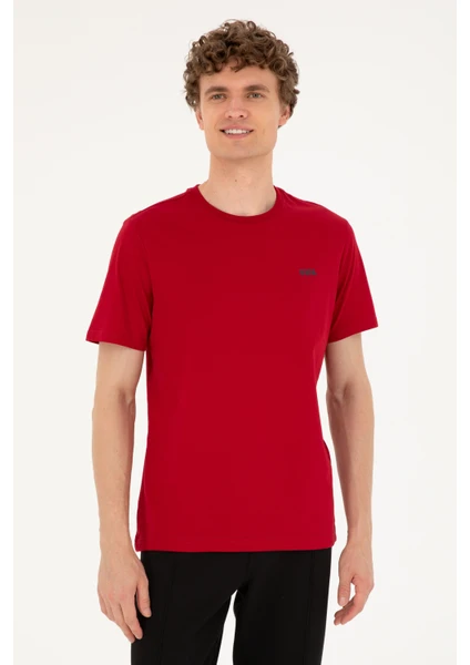 U.S. Polo Assn. Erkek Bordo T-Shirt 50294290-VR014