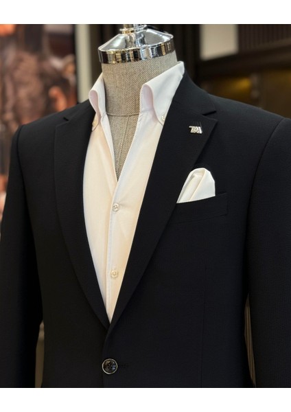 İtalyan stil slim fit torba cep erkek ceket siyah T12223 fırsatları