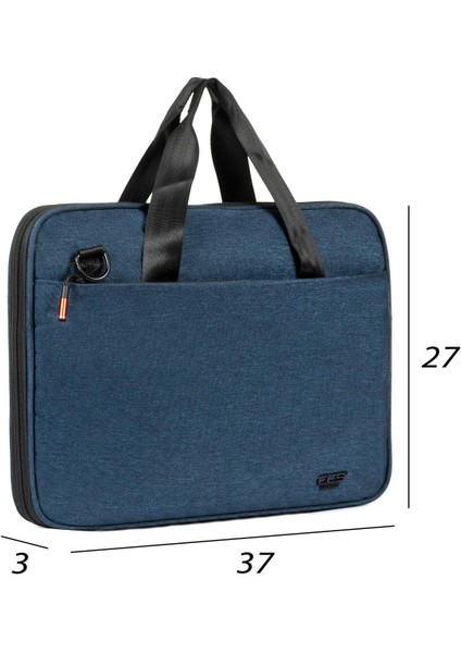 Necati Çanta Macbook Organizer Laptop Evrak Çantası 13 & 14 Inç Lacivert