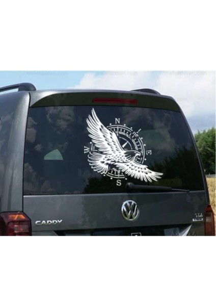 Sticker Usta Pusula Offroad Kartal Kamp Karavan Oto Araba Sticker Q16