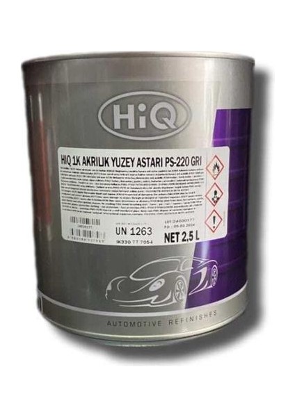 1k akrilik Selülozik yüzey Astar Gl PS220 2,5 litre