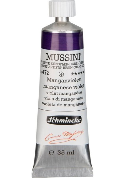 Mussini Artist Yağlı Boya 35 ml Seri 4 472 Manganese Violet