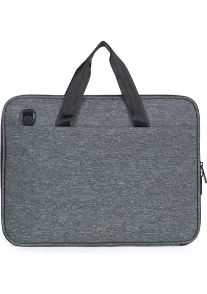 Necati Çanta Macbook Organizer Laptop Evrak Çantası 15.6 & 16 Inç Gri