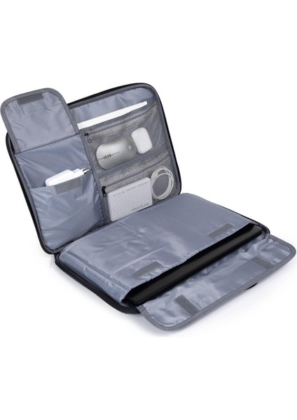 Necati Çanta Macbook Organizer Laptop Evrak Çantası 15.6 & 16 Inç Gri