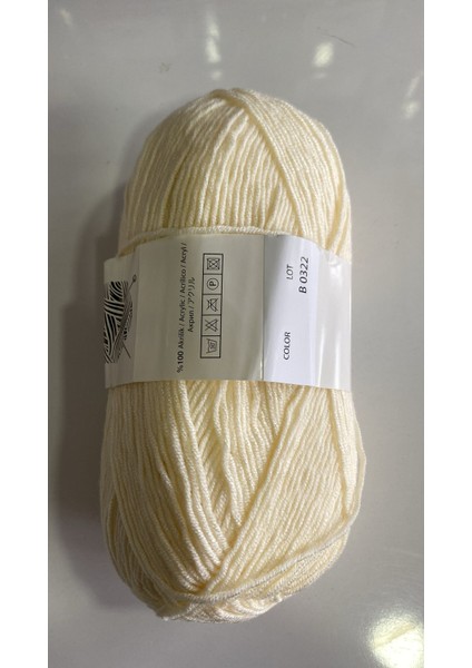 Renkli Ilmekler Export Tüylenmeyen Bebek Yünü El Örgü Ipliği 100 gr 250MT