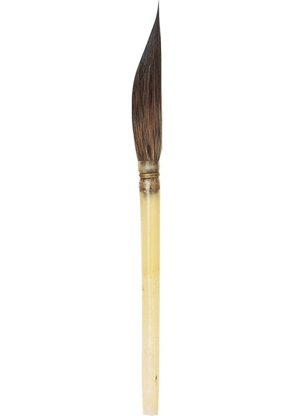 Kazan Sincap Kılı Yan Kesik Kılıç Çini Seramik Porselen Kestirme Fırçası Seri 604 No 0
