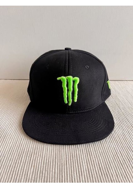 Monster Canavar Nakışlı Arkasından Ayarlamalı Snapback Unisex Siyah Hip Hop Şapka fiyatları