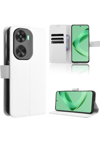 Huawei Nova 11 Se Için Kılıf Kapak Manyetik Cüzdan Kickstand Kart Tutucu (Yurt Dışından)