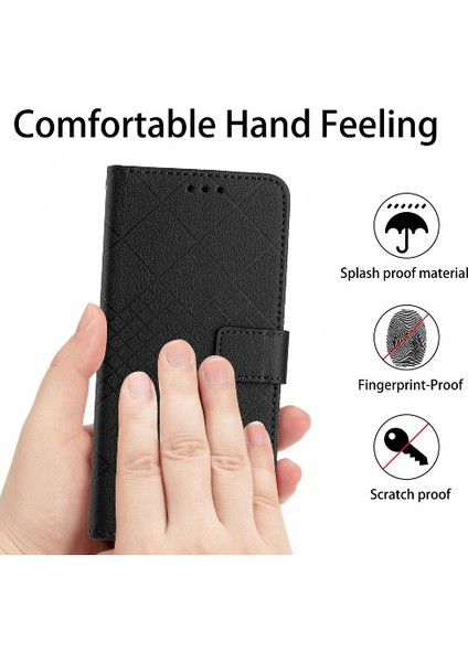 Mays Home1 Huawei Için Flip Case P60/P60 Pro Cüzdan Pu Deri Kart Yuvası Standı Elmas (Yurt Dışından)