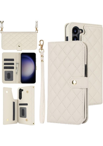 Samsung Galaxy S22 Artı Crossbody Tarzı 5 Kart Yuvaları Standı (Yurt Dışından)