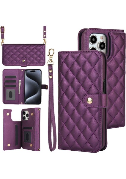 Iphone 13 Için Kılıf Pro Max Premium Koruma Standı Fonksiyonu Crossbody 5 (Yurt Dışından)