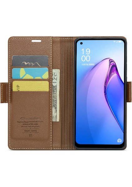 Oppo Için Caseme Durumda F21 Pro 5g Kart Yuvası Kickstand Cüzdan Kılıf Anti (Yurt Dışından)