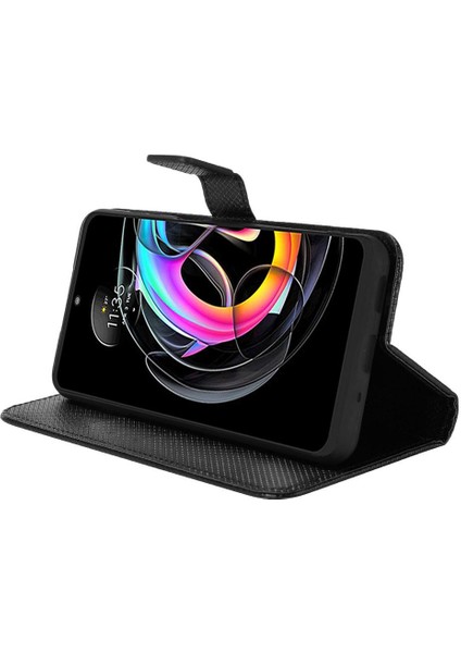 Mays Home1 Motorola Kenar 20 Lite Manyetik Cüzdan Kapak Için Kılıf Kickstand Kart Tutucu (Yurt Dışından)