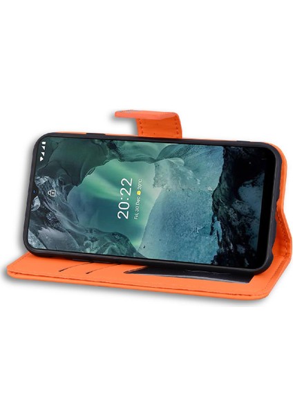 Nokia G21 Için Flip Case Cüzdan Kılıf Darbeye Kapak Kapak Basit (Yurt Dışından)