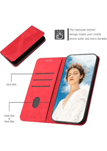 Mays Home1 Samsung Galaxy A15 Için Kılıf 4g/5g Cüzdan Kickstand Folio Kapak Kart Yuvaları (Yurt Dışından)