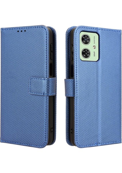 Motorola Moto G54 5g Manyetik Cüzdan Kapak Kickstand Kart Tutucu (Yurt Dışından)