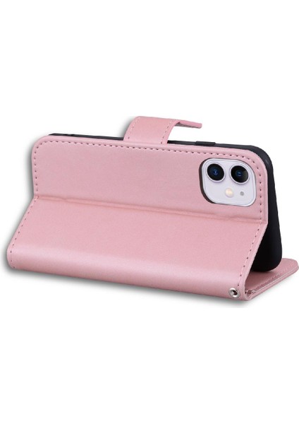 IPhone 11 Için Flip Case Deri Çanta Basit Iş Cüzdan Darbeye (Yurt Dışından)