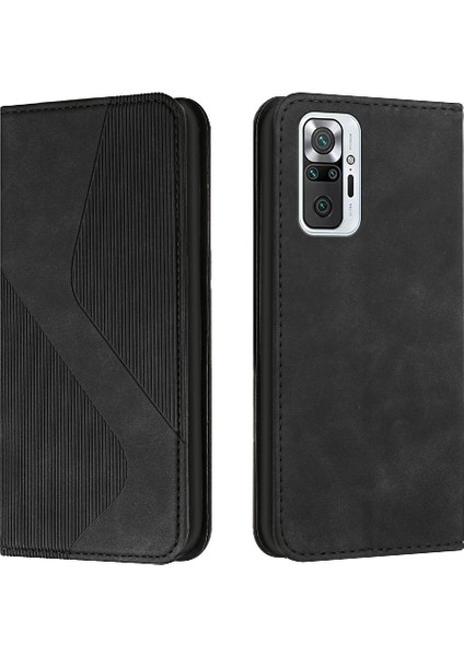 Xiaomi Redmi Not 10 Için Kılıf Pro Kart Yuvaları Tutucu Pu Deri Folio Kapak (Yurt Dışından)