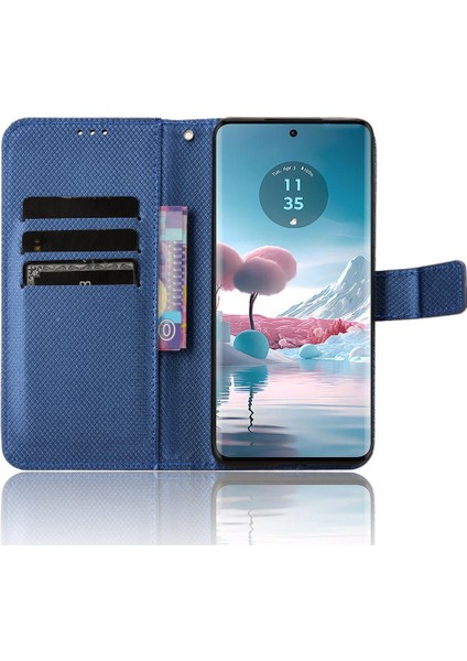 Motorola Kenar 40 Neo 5g Için Kılıf Kickstand Kart Tutucu Manyetik Cüzdan (Yurt Dışından) modelleri