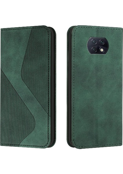 Xiaomi Redmi Not 9t Kart Yuvaları Tutucu Için Kılıf Folio Kapak Pu Deri (Yurt Dışından)