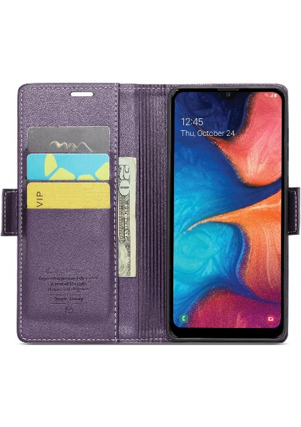 Samsung Galaxy A20/A30/M10S Cüzdan Durumda Anti Dolandırıcılık Durumda (Yurt Dışından)