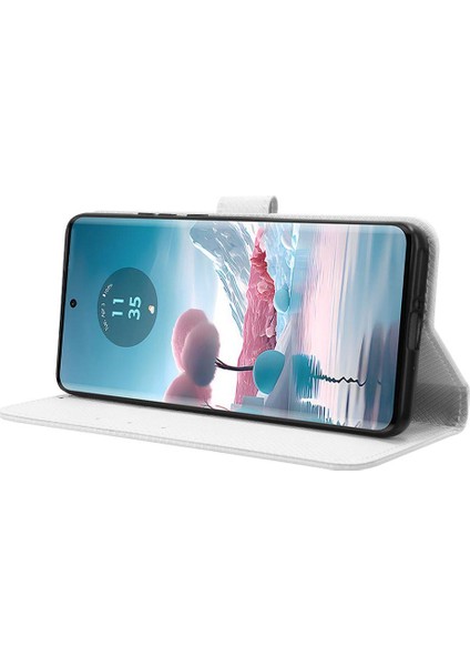 Motorola Kenar 40 Neo 5g Için Kılıf Kickstand Kart Tutucu Manyetik Cüzdan (Yurt Dışından) modelleri