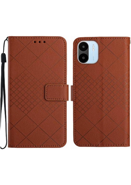 Xiaomi Redmi A1 Için Flip Case/a2 Elmas Kabartmalı Kart Yuvası Pu ile Standı (Yurt Dışından)