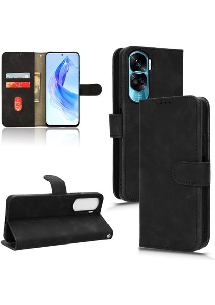 Onur Için Kılıf 90 Lite Deri Folio Flip Case Kart ile Tam Koruma (Yurt Dışından)