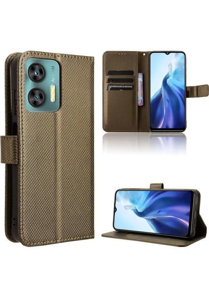 Oukitel C35 Kickstand Kart Tutucu Manyetik Cüzdan Kapak Için Kılıf (Yurt Dışından)