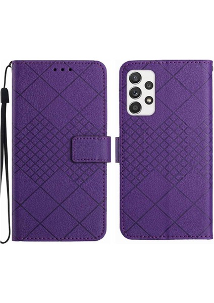 Samsung Galaxy A73 5g Manyetik Kapak Için Flip Case Cüzdan Pu Deri Kart (Yurt Dışından)