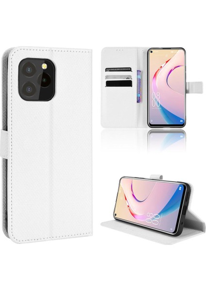 Oukitel C21 Pro Kickstand Manyetik Cüzdan Kapak Kart Tutucu Için Kılıf (Yurt Dışından)