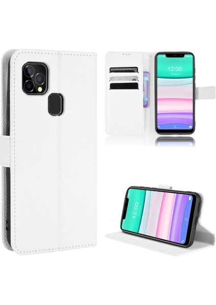 Oukitel C22 Kickstand Manyetik Cüzdan Kart Tutucu Kapak Için Kılıf (Yurt Dışından)