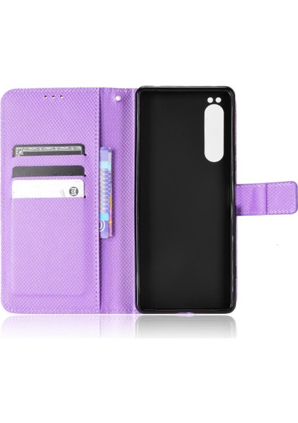 Sony Xperia 1 Iıı Kart Tutucu Manyetik Cüzdan Kickstand Kapak Için Kılıf (Yurt Dışından)