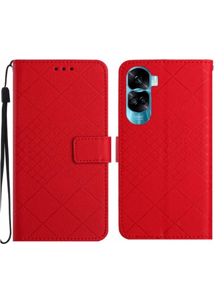 El Pu ile Onur 90 Lite Elmas Kabartmalı Kart Yuvası Standı Için Flip Case (Yurt Dışından)