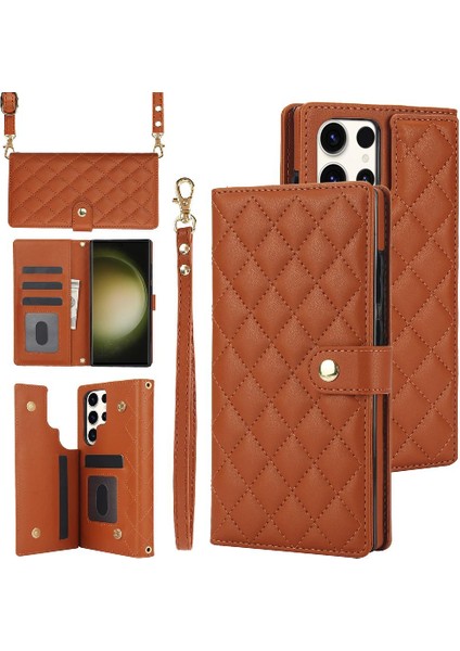 Samsung Galaxy S23 Ultra Standı Fonksiyonu ile Crossbody Tarzı 5 (Yurt Dışından)