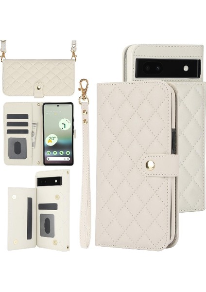 Google Piksel 6A Premium Koruma Anti Hırsızlık Fırça Crossbody 5 Için Kılıf (Yurt Dışından)