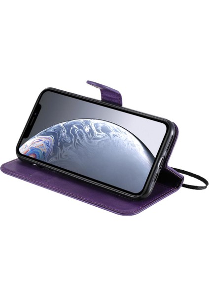 Kart Yuvası ile iphone 11 Pro Iş Cüzdan Telefon Kılıfı Için Flip Case Yüksek (Yurt Dışından)