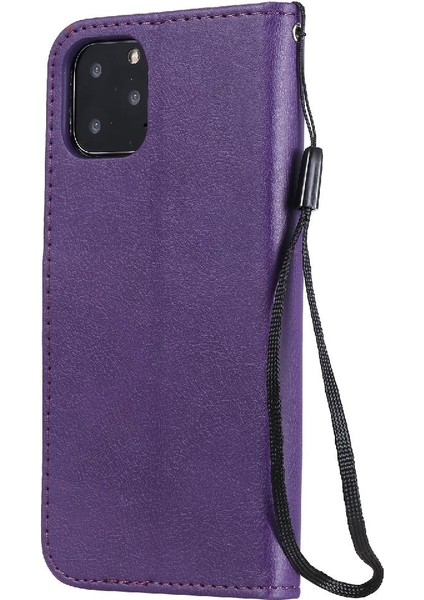Kart Yuvası ile iphone 11 Pro Iş Cüzdan Telefon Kılıfı Için Flip Case Yüksek (Yurt Dışından)