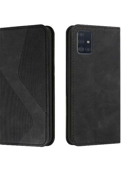 Samsung Galaxy A51 5g Için Kılıf Cüzdan Kickstand Pu Deri Folio Flip Kart (Yurt Dışından)