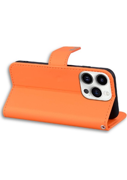 IPhone 14 Için Flip Case Pro Basit Iş Darbeye Deri Kılıf Flip (Yurt Dışından)