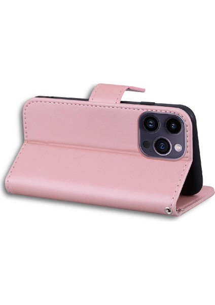 IPhone 14 Için Flip Case Pro Max Kapak Çevirin Deri Kılıf Basit Iş (Yurt Dışından)