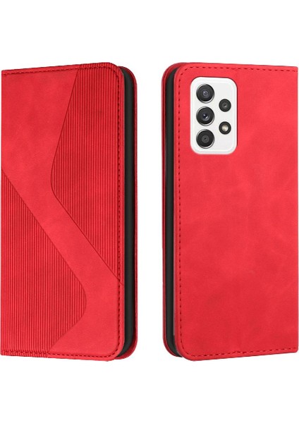 Samsung Galaxy A53 5g Için Kılıf Folio Kapak Manyetik Kart Yuvaları Tutucu Pu (Yurt Dışından)