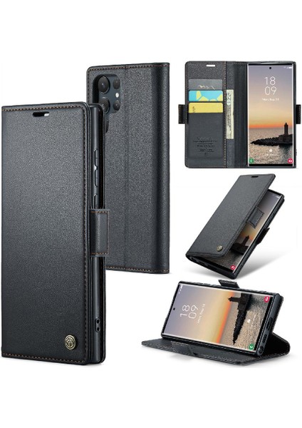 Samsung Galaxy S24 Ultra Kart Yuvası Anti Dolandırıcılık Cüzdan Durumda (Yurt Dışından)
